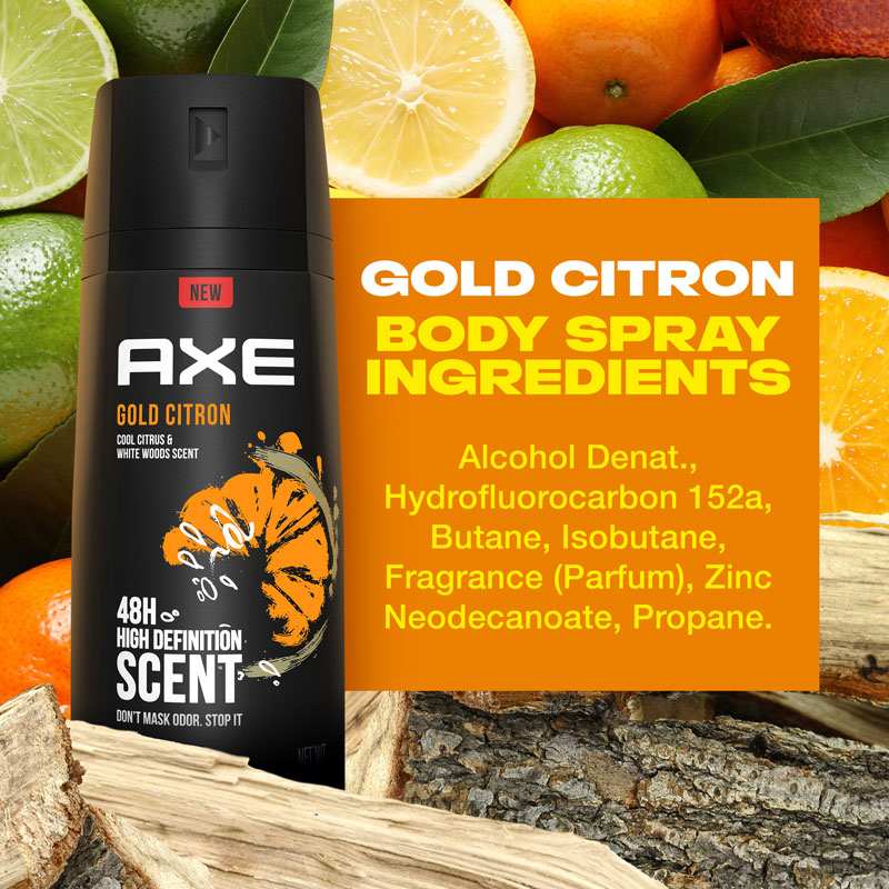  Axe Gold Citron Body Spray 